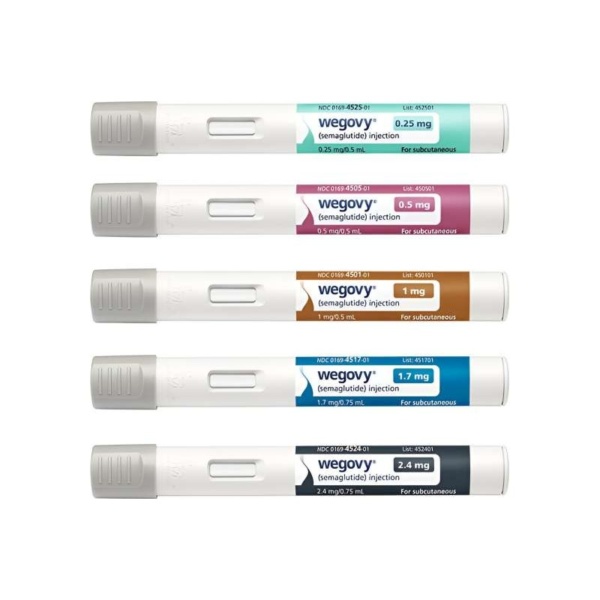 Wegovy Вегови Вегові 0,25mg / 0,5mg / 1mg / 1,7mg / 2,4mg