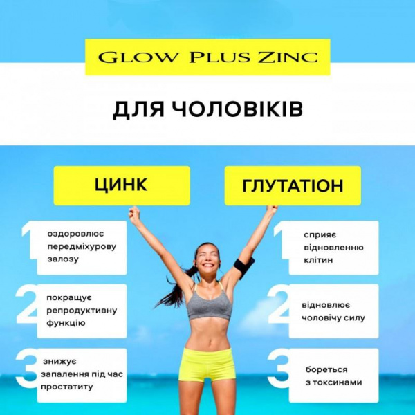 Glow Plus Zinc – Комплексна крапельниця для здоров’я та краси - Зображення 3