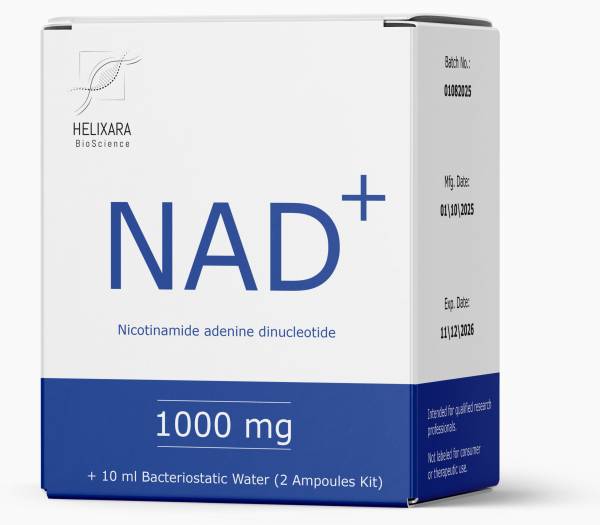 NAD+ 1000 мг ліофілізованого порошку + 10 мл бактеріостатичної води