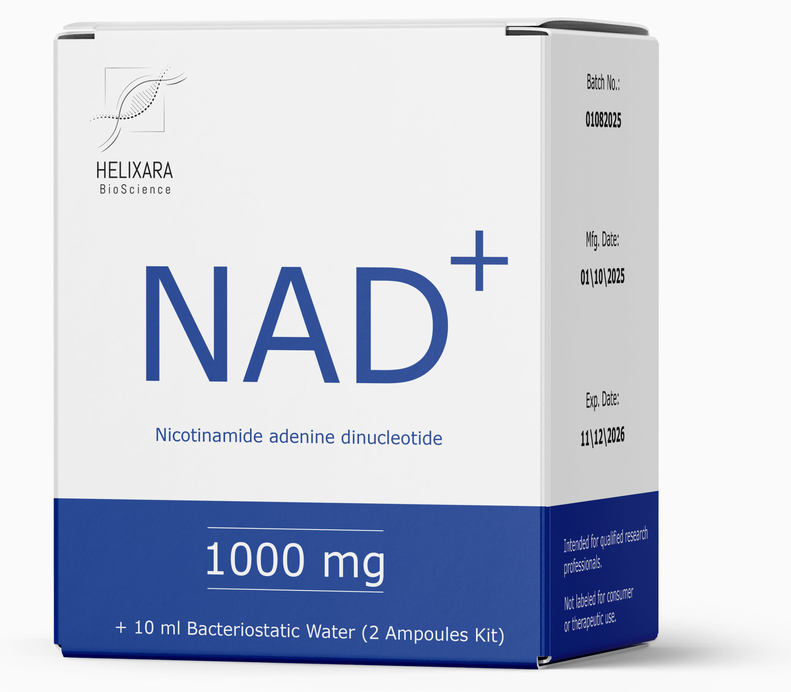 NAD+ 1000 мг ліофілізованого порошку + 10 мл бактеріостатичної води 1 NAD+ 1000 мг ліофілізованого порошку + 10 мл бактеріостатичної води