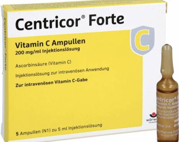 Vitamin C 1000mg для капельниц Centricor Forte — что это?